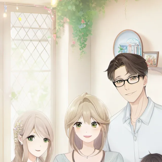 chat with ai character: "happy family"
