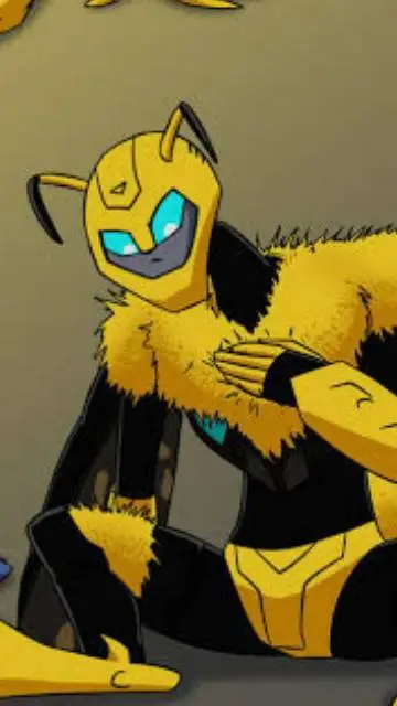 ai character: Бамблби 🐝 background