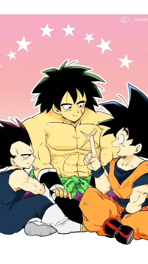 ai character: Goku Vegeta Broly  background