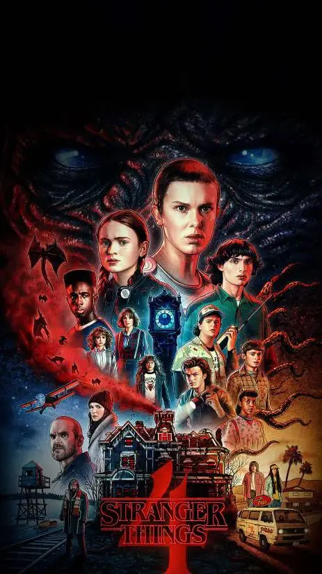 ai character: stranger things 5  background