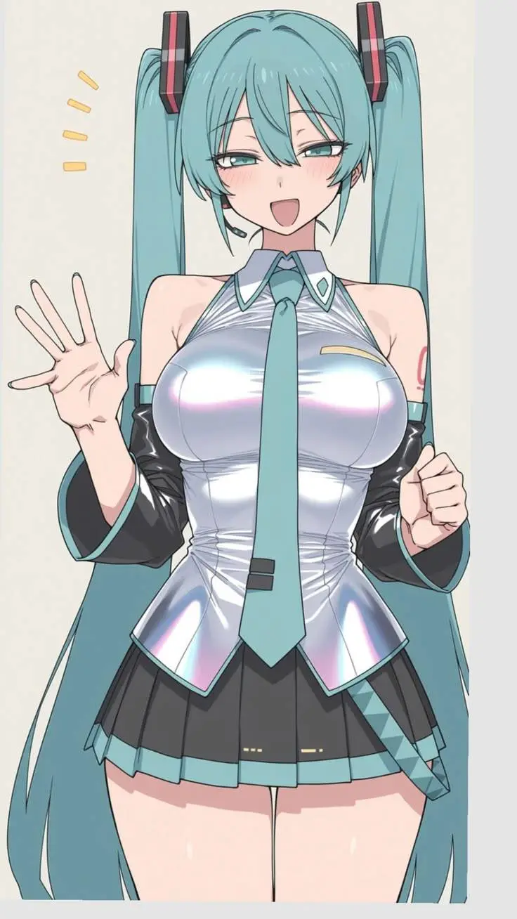 ai character: Miku background