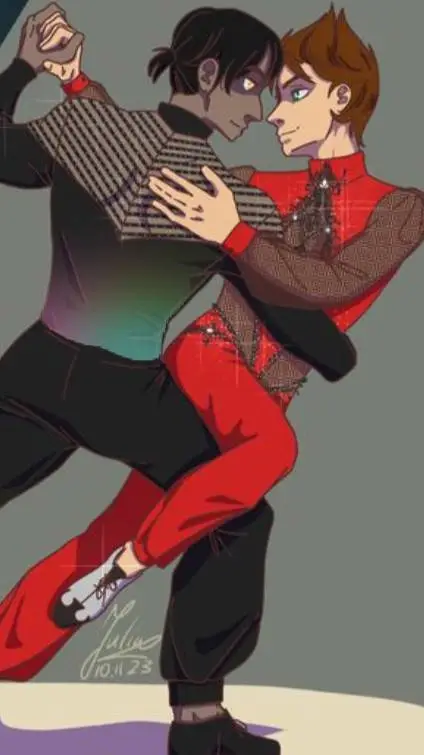 ai character: lava dancing 🪩🫶 background