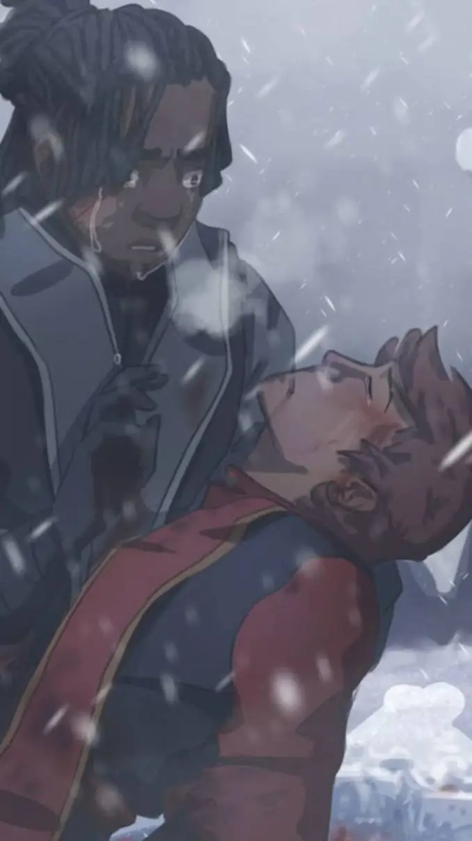 ai character: lava 🔥+🪨 background