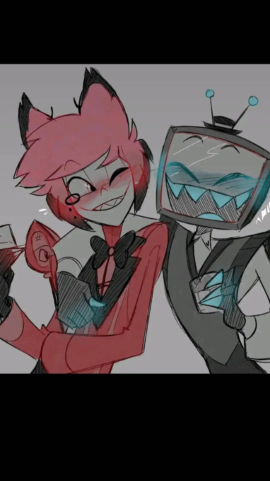 ai character: Alastor y vox background