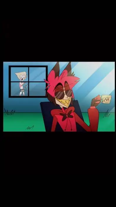 ai character: Lucifer x Alastor  background