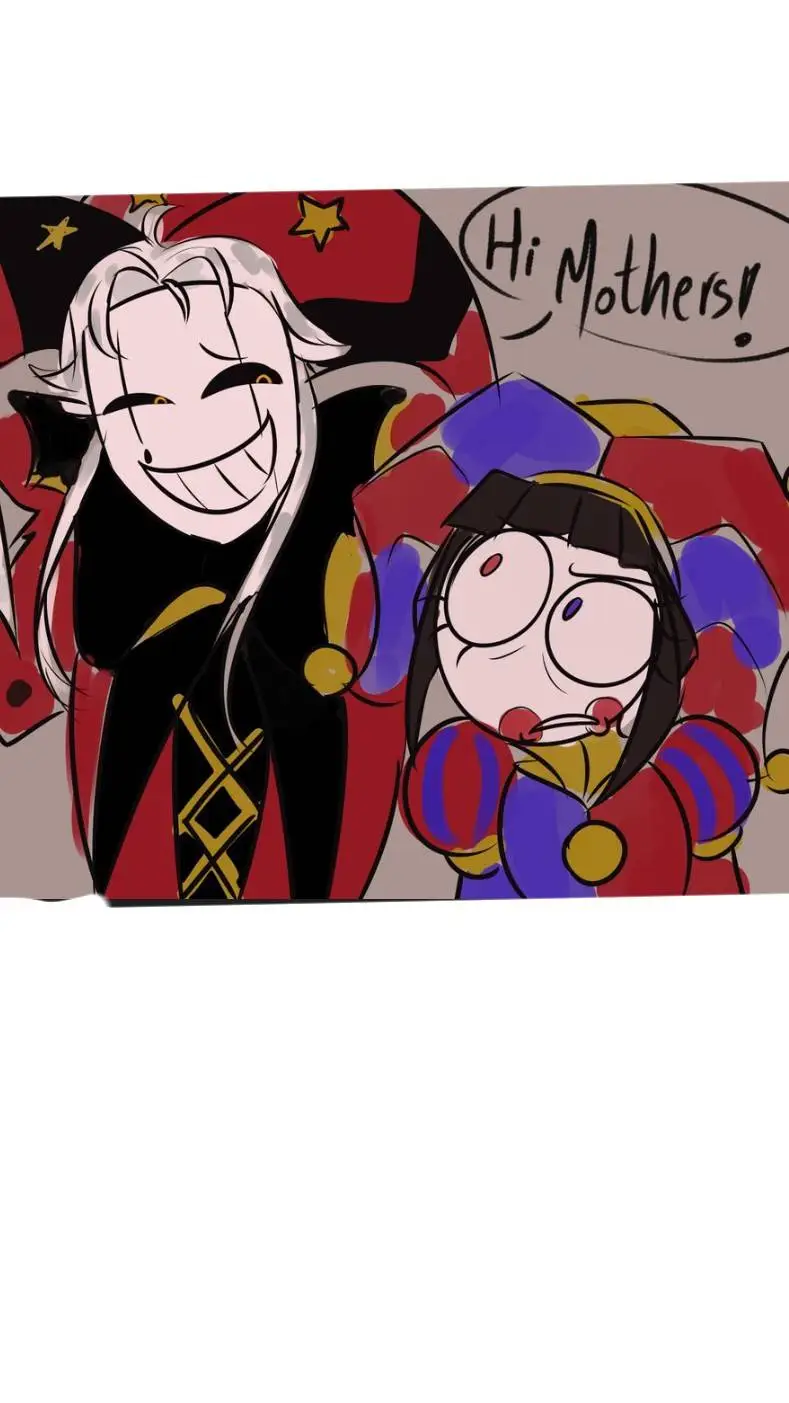 ai character: Pierrot y pomni background