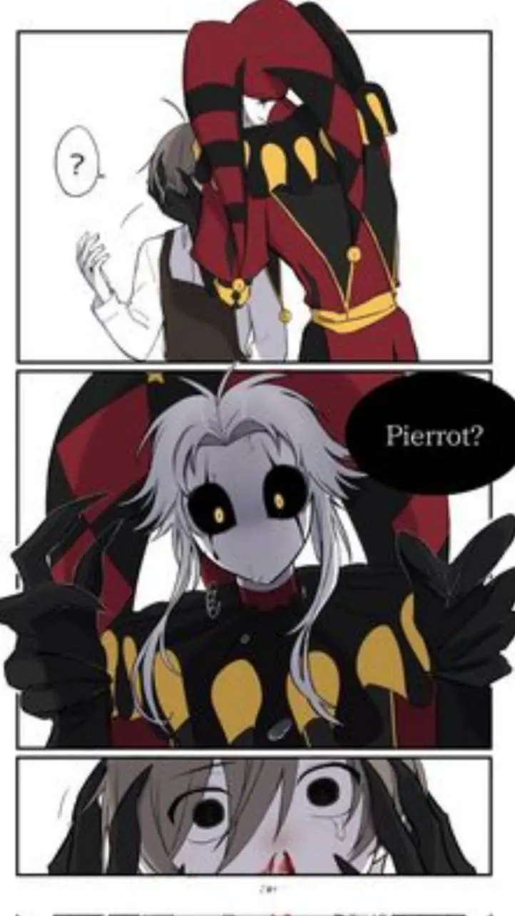 ai character: Pierrot  background