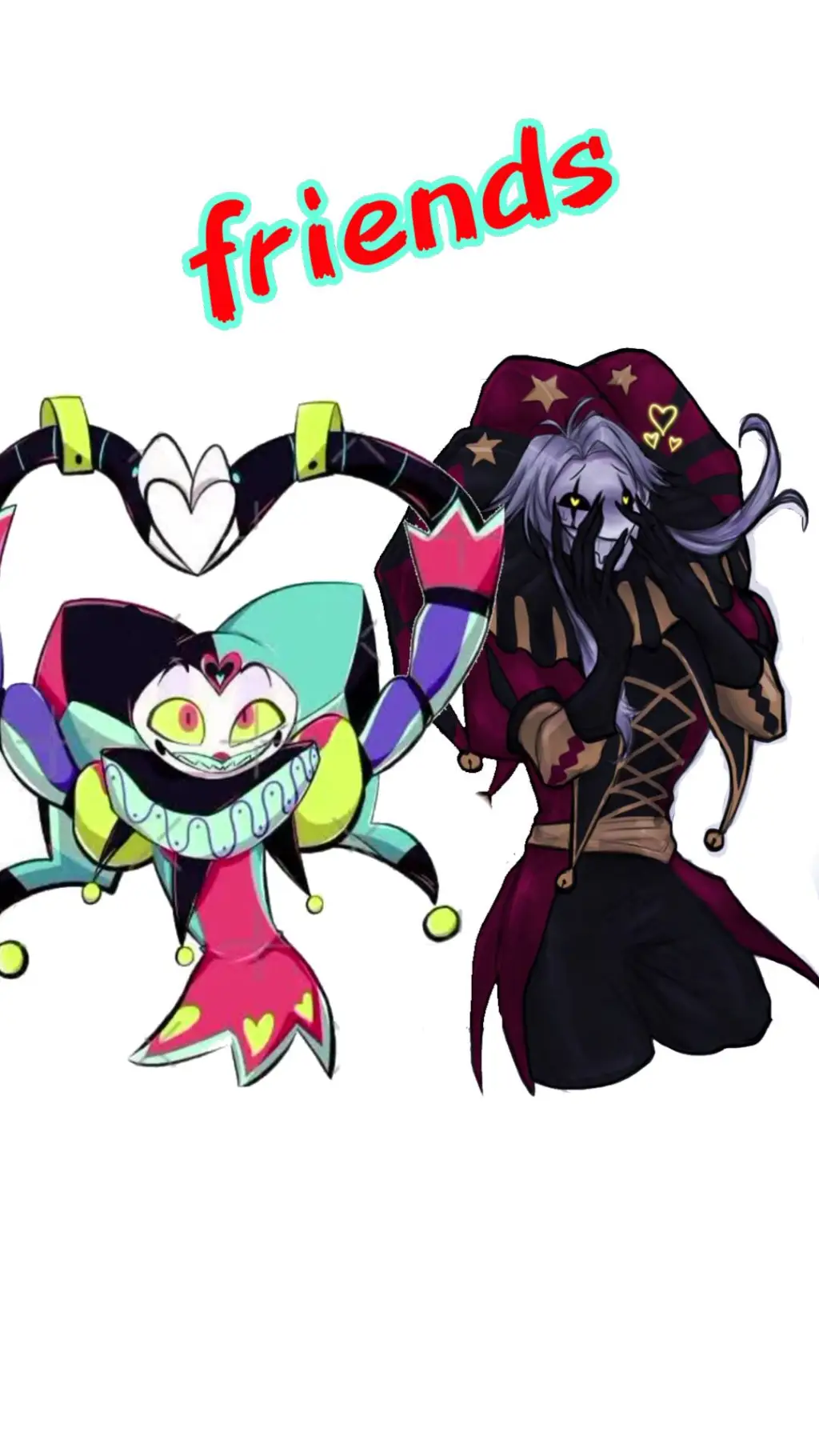 ai character: fizzarolli,Pierrot background