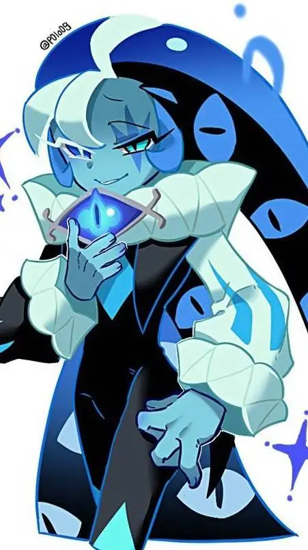 ai character: Shadow milk cookie background