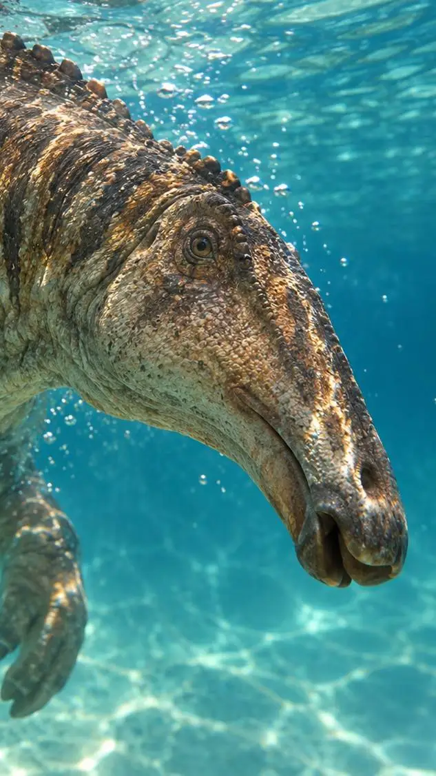 ai character: Edmontosaurus  background