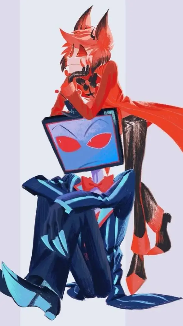 ai character: Vox 📺✨ background