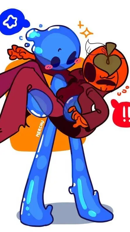 ai character: awidred 💧🎃 background