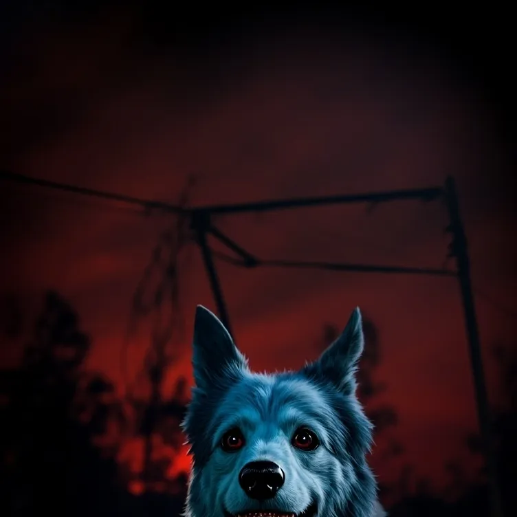 chat with ai character: bluey horror au 