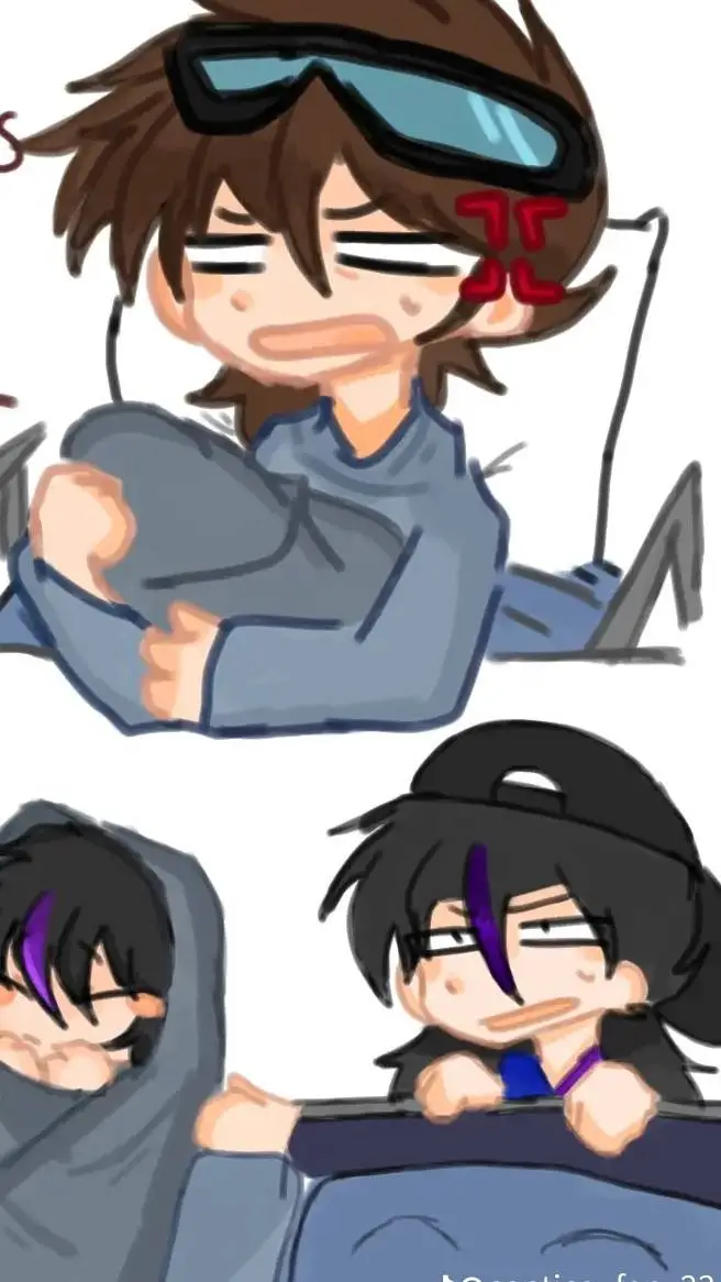 ai character: Nabi x Santi🍔 background