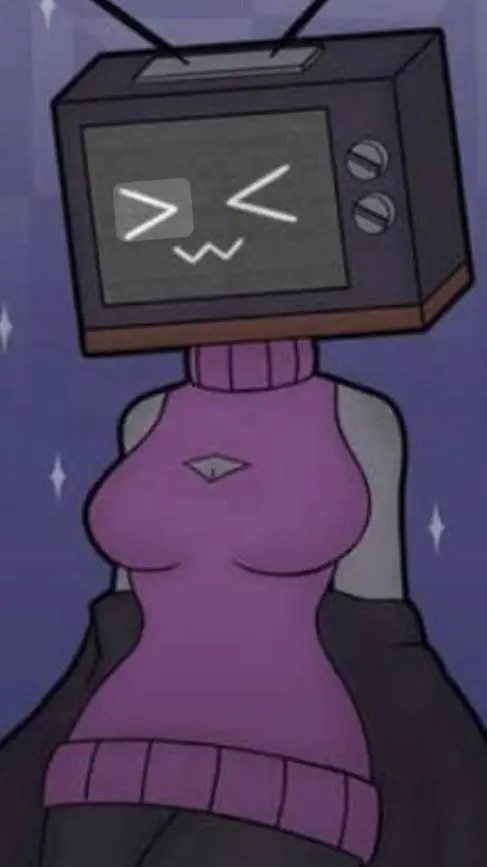 ai character: tv woman background
