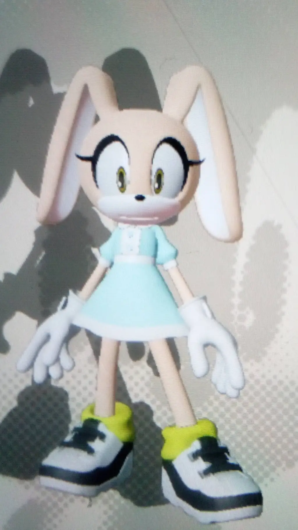 ai character: Victoria T Rabbit  background