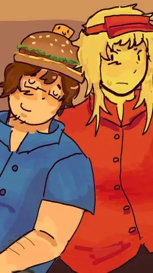 ai character: 🍕Pizza!Burger🍔 background