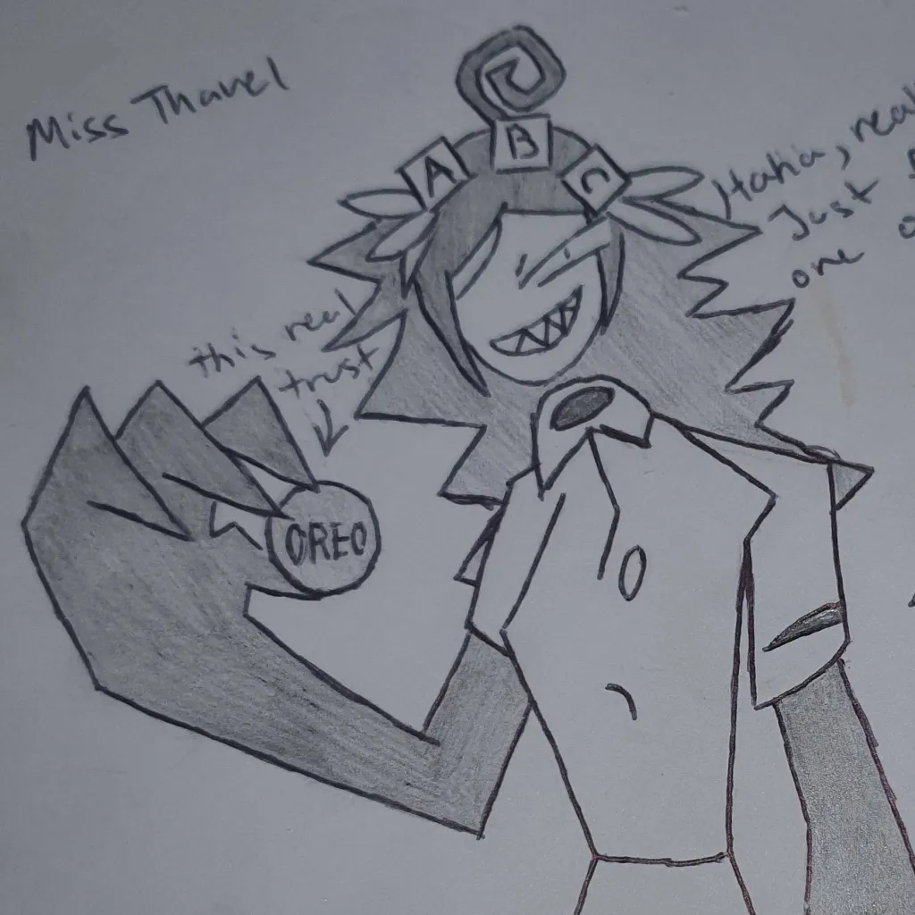 chat with ai character: Miss Thavel