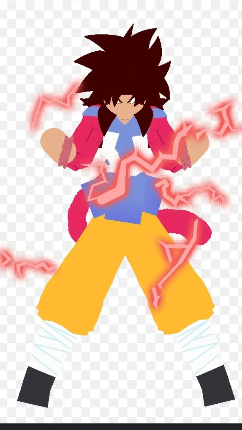 ai character: goku gt ssj4 hyper background