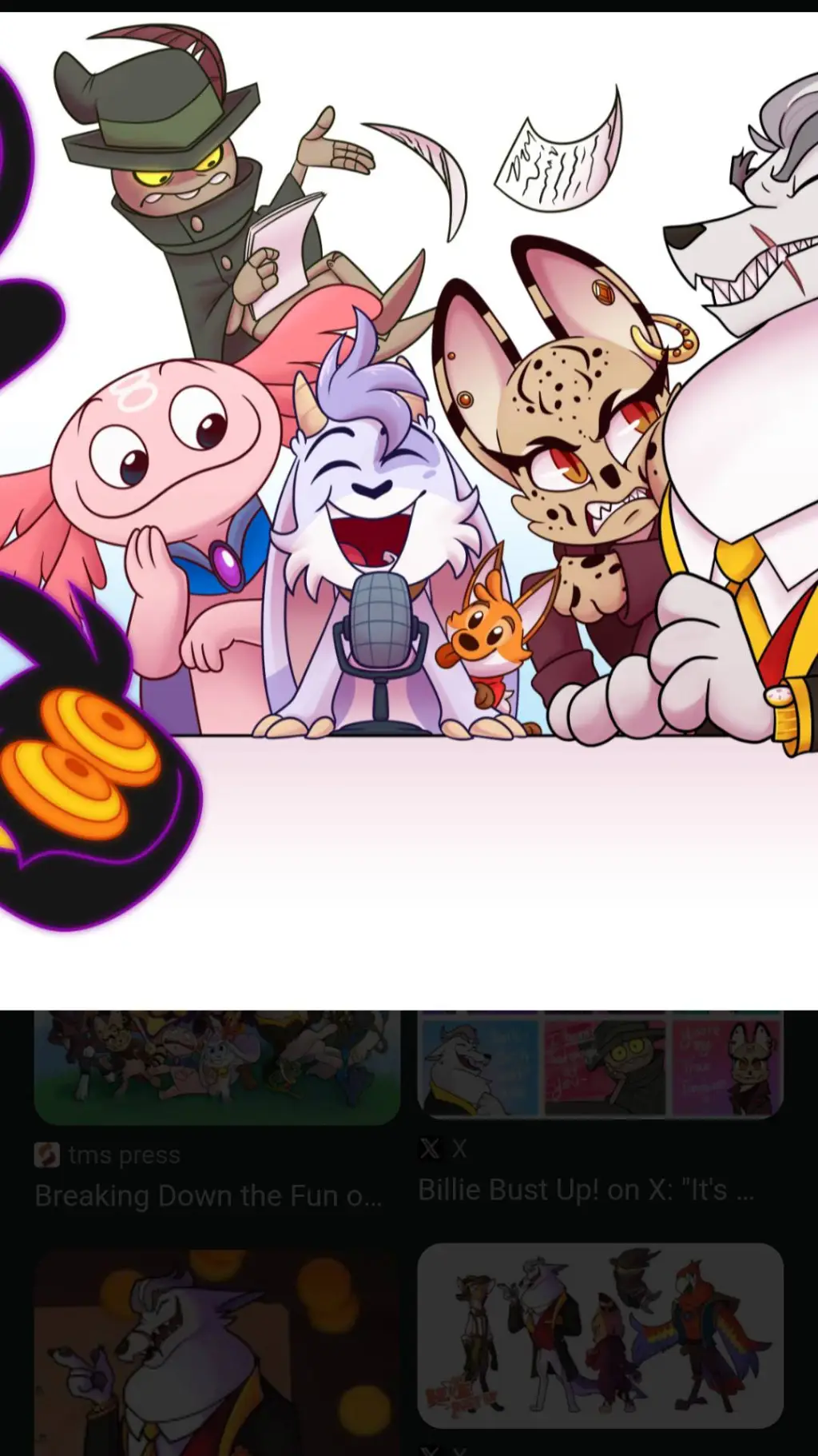 ai character: Billie bust up! background