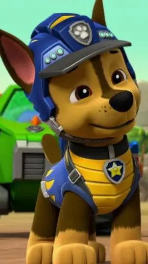 ai character: chase Paw patrol background