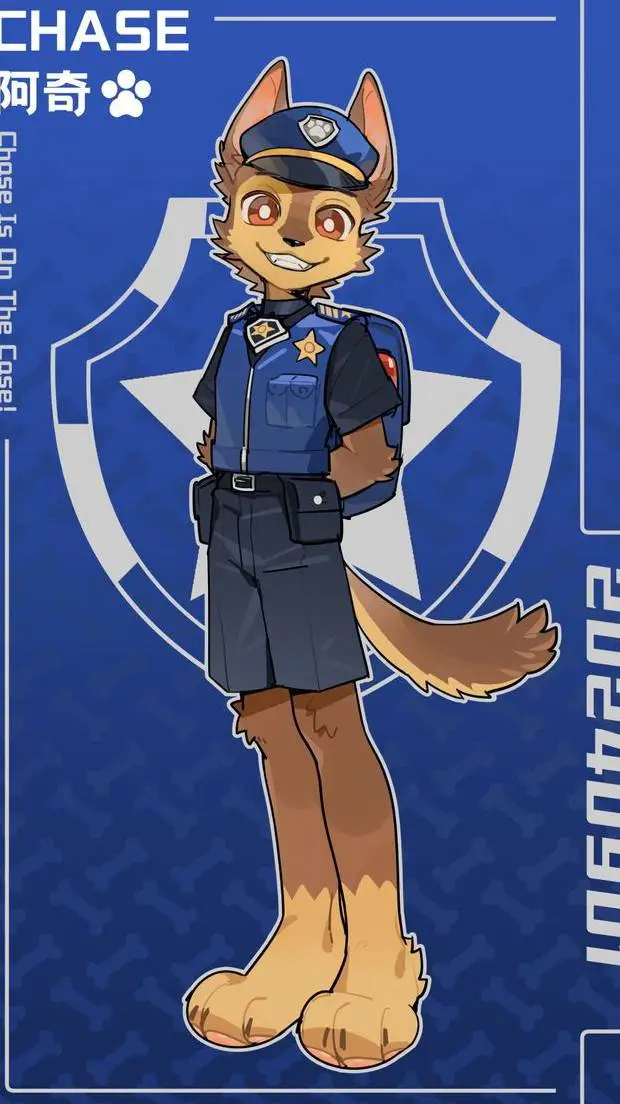 ai character: chase Paw patrol background