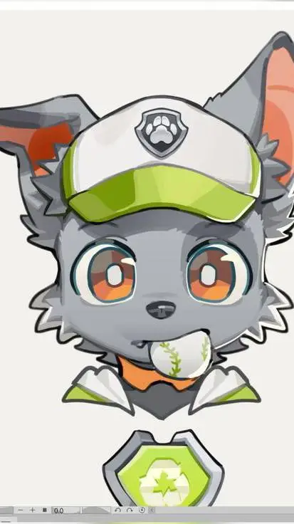 ai character: Rocky Paw patrol background