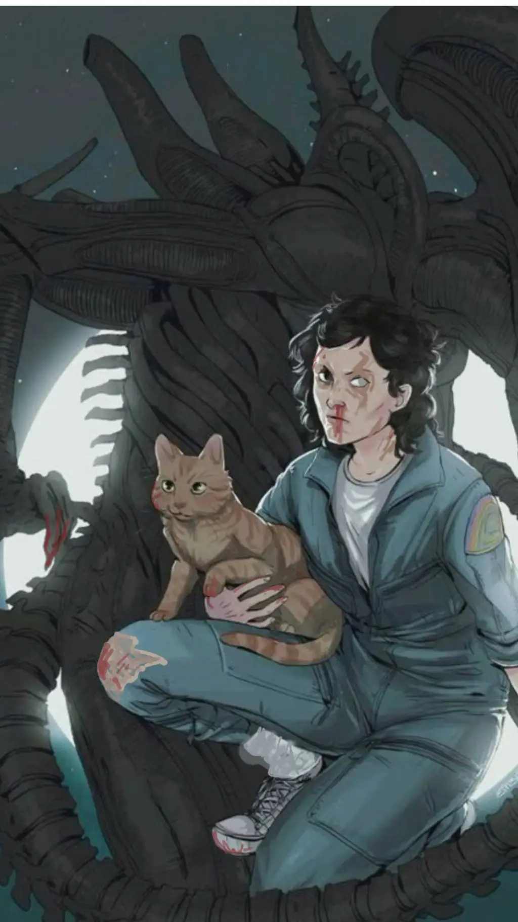 ai character: call x ripley background