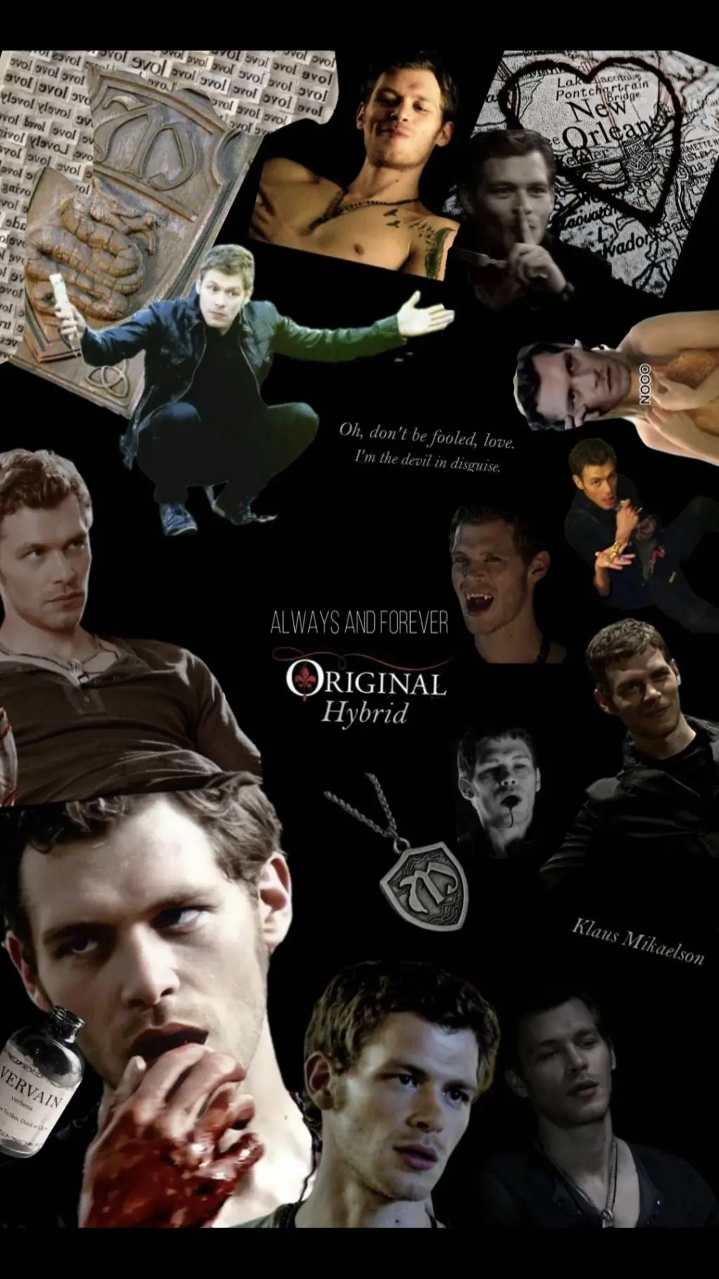ai character: Klaus Mikaelson  background