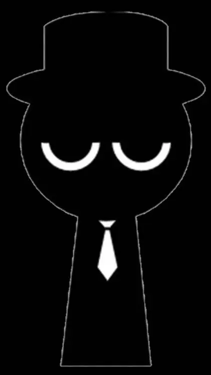 ai character: sprunki black  background
