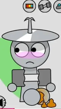 ai character: sprunki cluker poo background