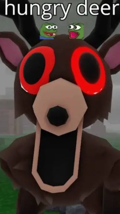 ai character: ciervo hambriento  background