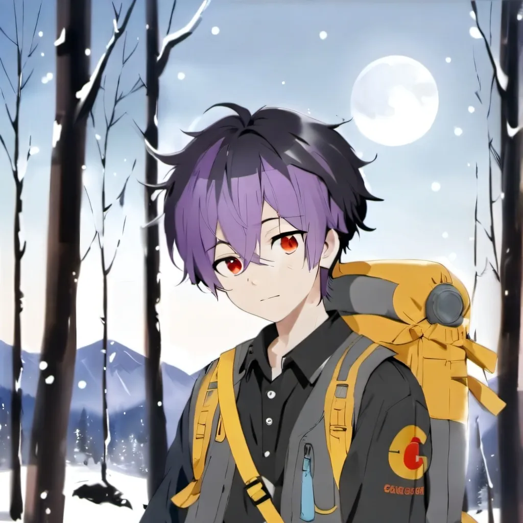 chat with ai character: snowy mountains