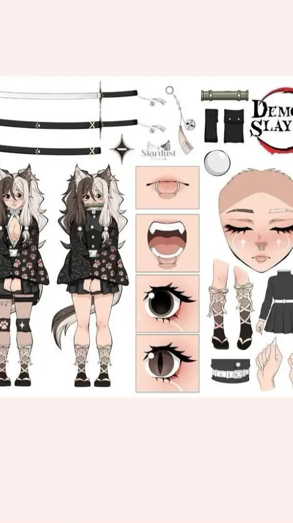 ai character: kny demonio background