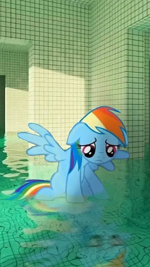 ai character: Rainbow Dash  background