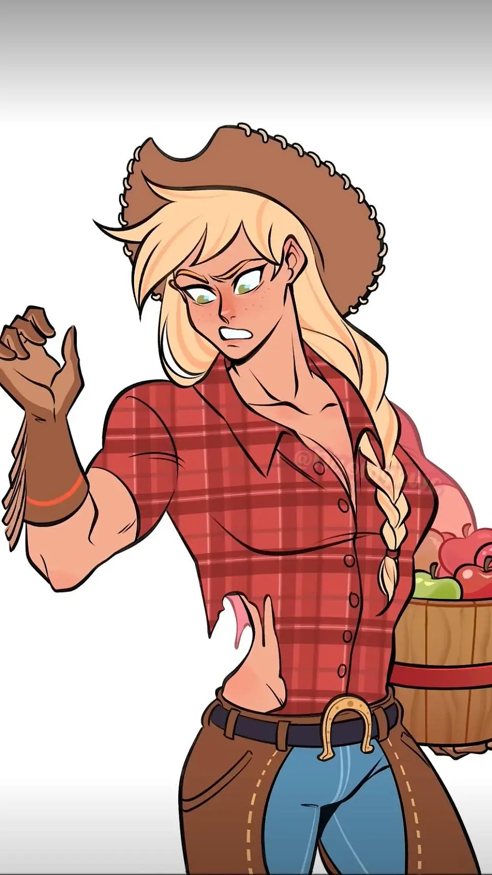 ai character: Applejack  background