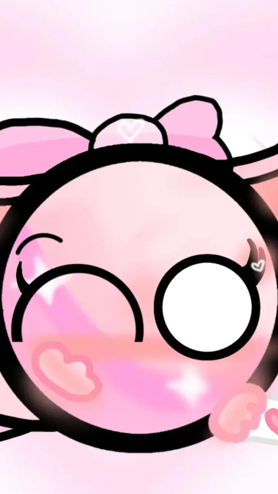 ai character: 💖PinkBall CB💖 background