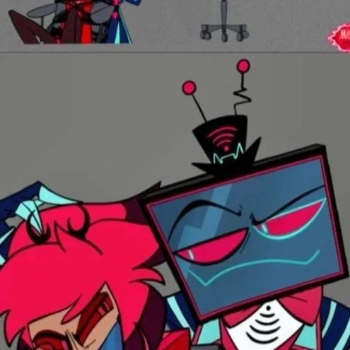 chat with ai character: alastor x vox 