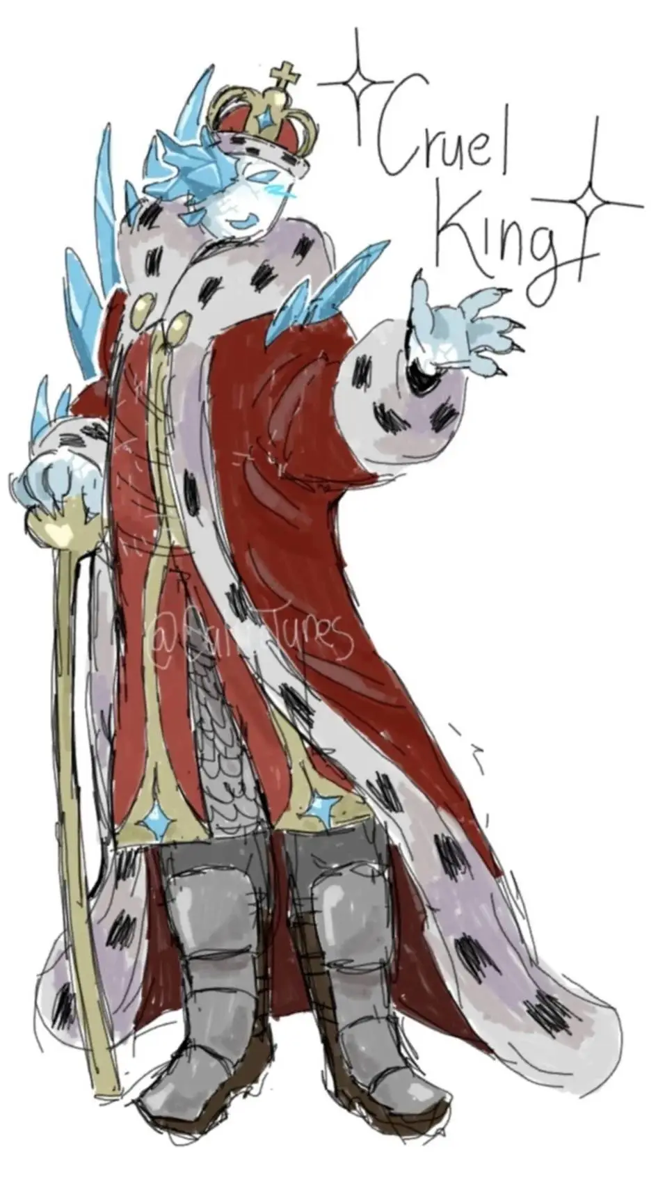 ai character: Cruel king background