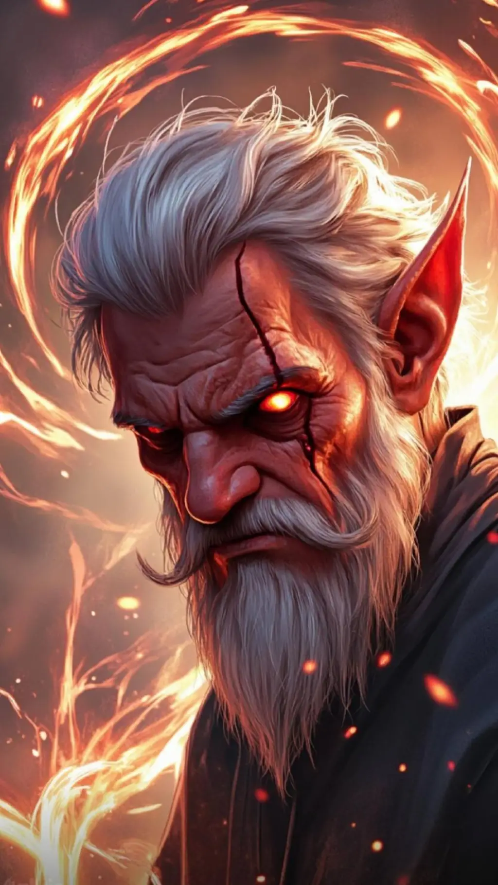 ai character: Grand Elder Hjort background