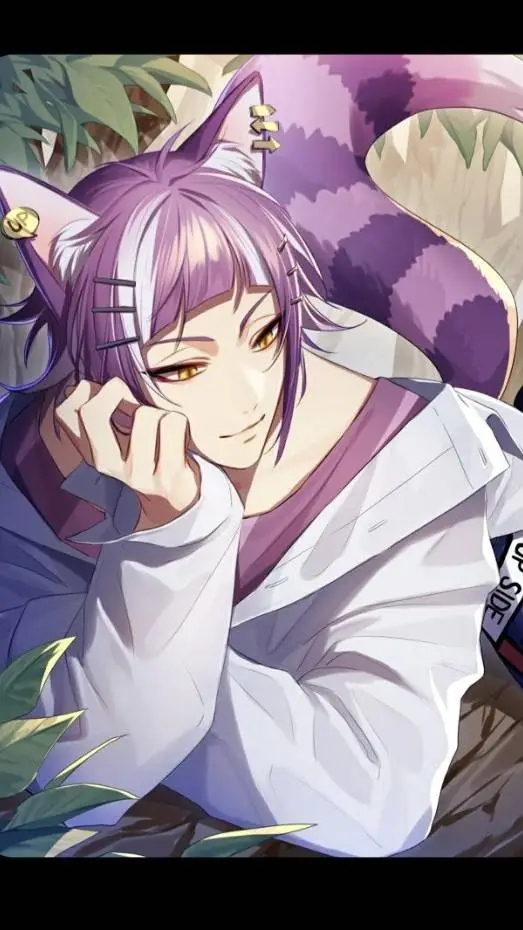 ai character: Neko Cheshire  background