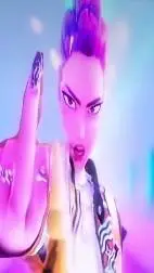 ai character: 💜👾Rumi🫟🍇 background