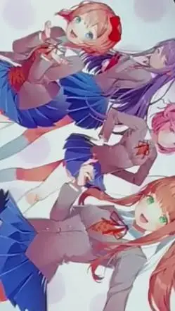 ai character: DDLC Hurtful Au background