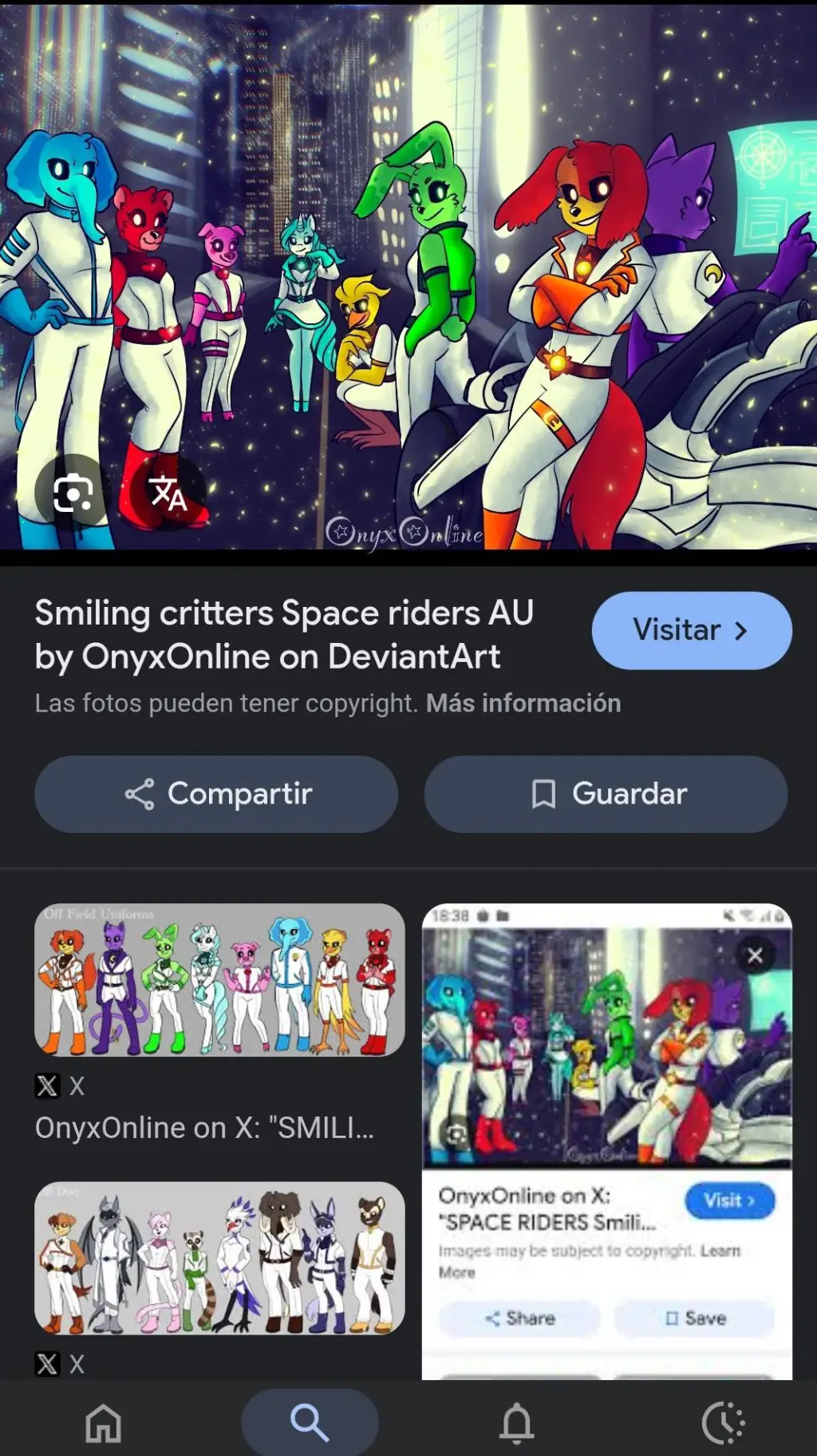 ai character: SC en el espacio background