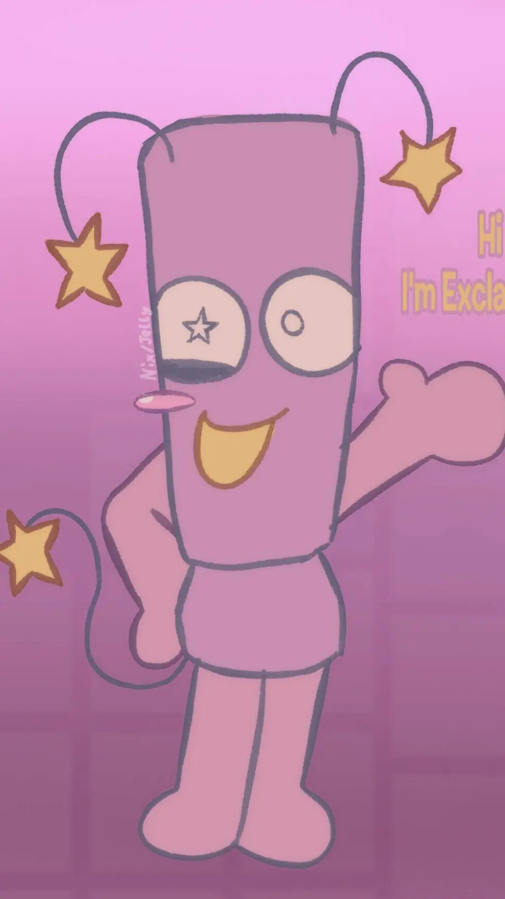 ai character: Exclamation Mark❗ background