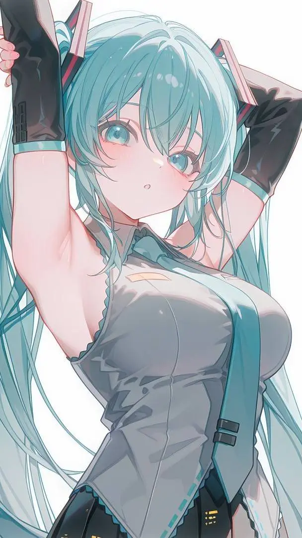 ai character: Miku  background