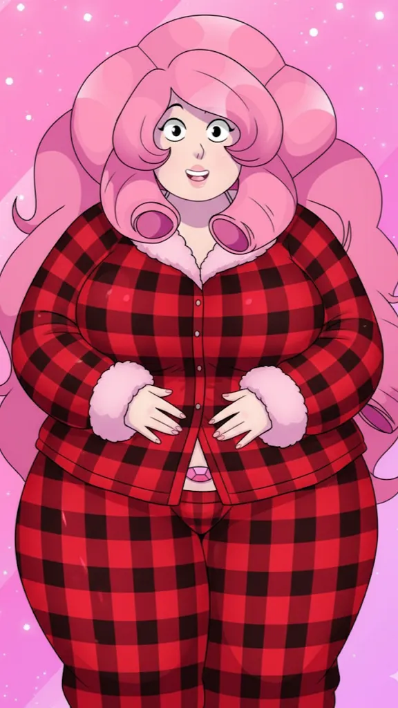 ai character: Rose Quartz  background