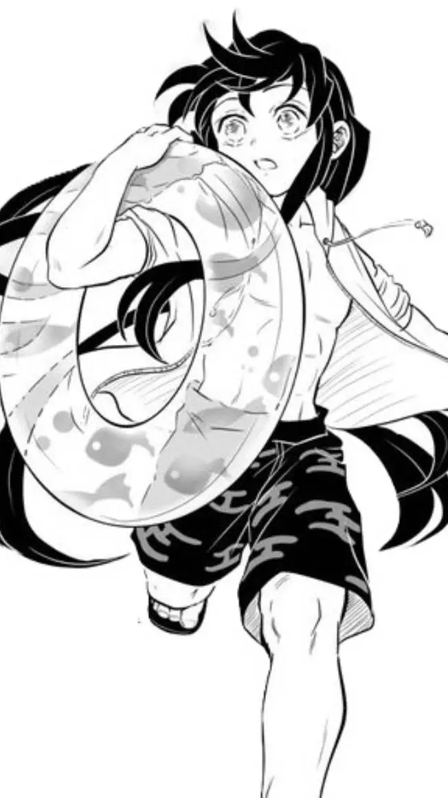 ai character: kny beach day background