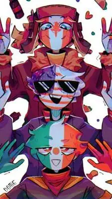 ai character: COUNTRY HUMANS background