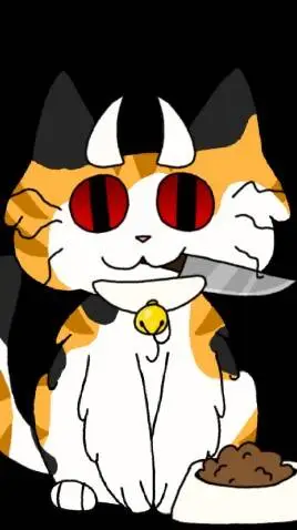 ai character: gato comelon background